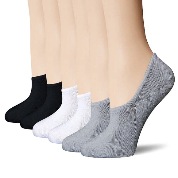 WEAIXIMIUNG Injinji Toe Socks Women 3 Pairs Of Women's Summer Solid Color Sports Casual Shallow Mouth Boat Socks