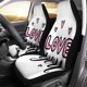 thumbnail image 1 of Juego de 2 fundas para asientos de coche ABPHQTO letras frase creativa corazones y te amo texto romántico Universal, 1 of 4