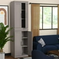 thumbnail image 3 of Closetmaid 10000-04840 Modular 21"W X 81"H Double Top And Bottom 6 Shelf Storage Cabinet, 3 of 7
