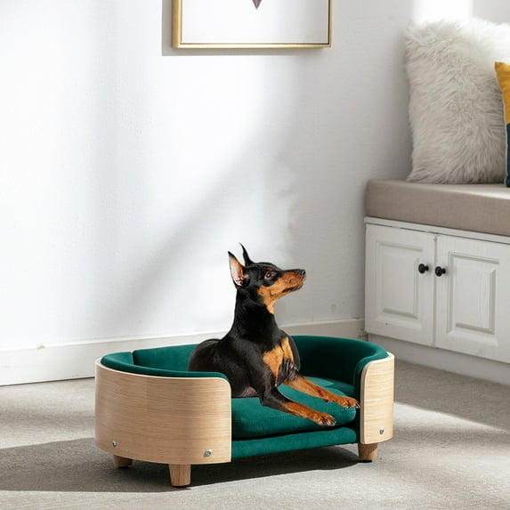 Puppy Dog Sofa,Pet Sofa for Small Medium Dogs,Dog Bed Pet Beds with Washable Velvet Cushion Cover for Dogs Cats