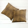 thumbnail image 2 of Ambesonne Chevron Throw Pillow Cover 2 Pack, Medieval Heraldry Motif, 16", Pale Brown, 2 of 6