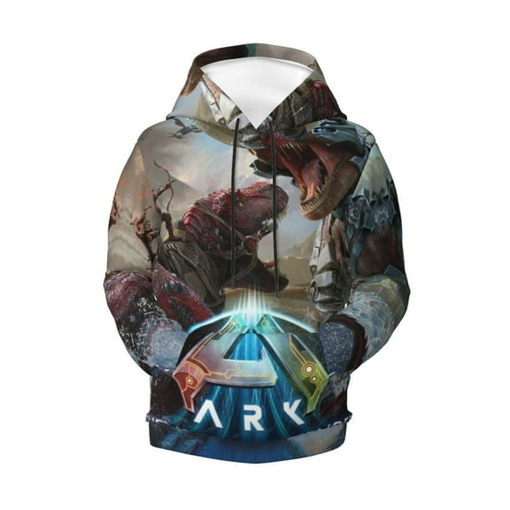 Kids Ark Survival Pullover Hoodie Realistic 3d Print Graphic Hooded Sweatshirts With Drawstring
