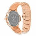 thumbnail image 5 of Fully Iced Baguette Simulated Diamond 18K Rose Gold W/White CZ  Finish 5 ATM Water Resistant Solid Stainless Steel Back Mens Watch W/Date Function 45mm, 5 of 5