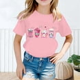thumbnail image 2 of TZEWGL T-Shirts pour Enfants Imprimés Col Rond Manches Courtes Vêtements d'Été Amples pour Enfants Taille 4-6T, 2 of 5