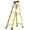 Bright yellow - 6‑Step Ladder, variant on LuckyNote 4‑Step Fiberglass Single Side Ladder, Lightweight Non‑Conductive Access Ladder, Slip‑Resistant Steps, Bright Yellow