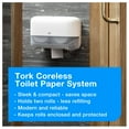 thumbnail image 6 of Tork Twin Toilet Paper Roll Dispenser White T7, Coreless High Capacity, Elevation Range, 473200, 6 of 6