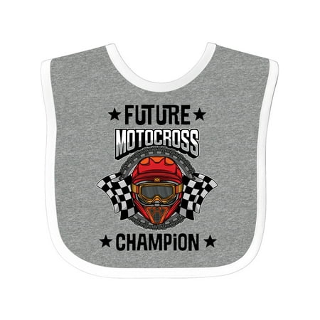 

Inktastic Future Motocross Champion BMX Gift Baby Boy Bib