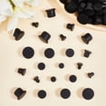 thumbnail image 3 of 50Pcs 5 Styles Silicone Hole Plugs Snap in Hole Plugs Post Pipe Insert End Caps for Furniture Fencing Round Black 9~18x8.5~12.5mm 10pcs/style, 3 of 7