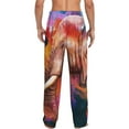 thumbnail image 3 of Balery Oil Paintings of Elephants print Men's Pajama Pants,Ultra Lightweight Pjs,Lounge Pant-X-Large, 3 of 9