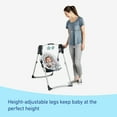 thumbnail image 5 of Graco Slim Spaces Compact Baby Swing, Adjustable Height, Reign, 5 of 6