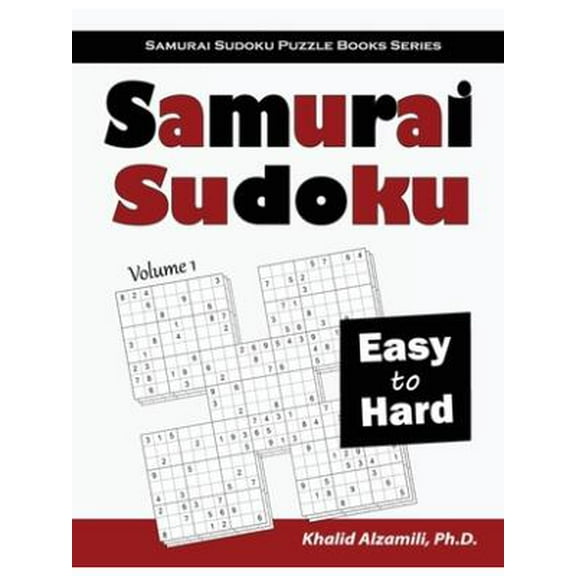 Samurai Sudoku Puzzle Books: Samurai Sudoku: 500 Easy to Hard Sudoku Puzzles Overlapping into 100 Samurai Style (Paperback)(Large Print)