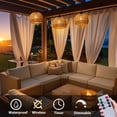 thumbnail image 2 of Candelabro colgante para exteriores que funciona con pilas ALL FORTUNE, 2 of 7
