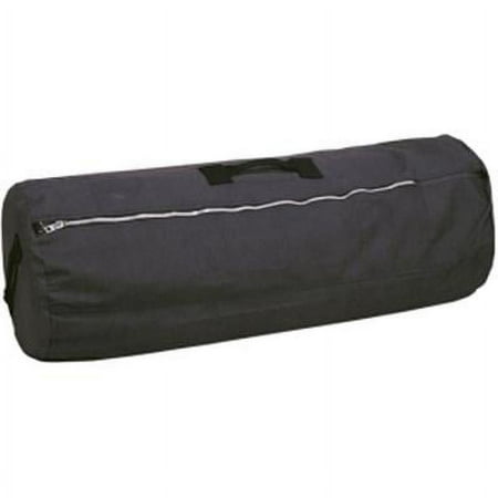 Stansport Zippered Canvas Deluxe Duffel Bag - Black Cotton, Adult