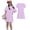 Purple, variant on Grblisyd Summer dress for girls cute dresses Short Sleeve Dresses for Girls Beach Sundress 1-13T