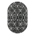 thumbnail image 3 of Unique Loom Tucson Collection Area Rug - Pima (5' x 8' Oval Black/Ivory), 3 of 7