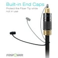 thumbnail image 5 of fospower (10 feet) 24k gold plated toslink digital optical audio cable (s/pdif) - metal connectors & braided nylon jacket, 5 of 7