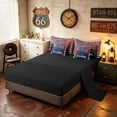 thumbnail image 5 of Manfei Fireworks Full Size Bedding Sets, Freedom Print Flag Stripe Full Size Bed in a Bag, Red White Blue, Black Reversible 7-Piece, 5 of 6