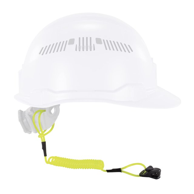 Cordón En Espiral Con Extremo De Abrazadera Diseño Sin Enganches Se Conecta Fácilmente A Herramientas De Casco O Objetos De Valor Pequeños Capacidad De Peso 2 Libras Ergodyne Squids 3158 Lime