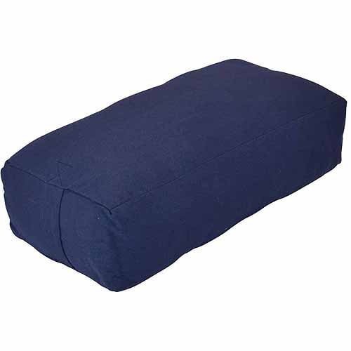 yogaaccessories supportive rectangular cotton yoga bolster