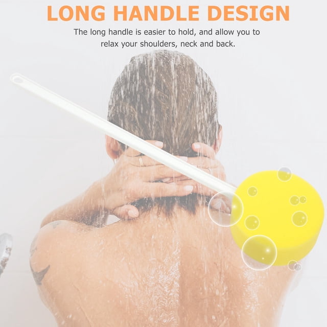 unbranded Esponja De Con Mango Largo Para Higiene Y Masaje Corporal En Ducha Diaria