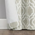 thumbnail image 5 of Sun Zero Eldon 1-Piece Trellis Print Blackout Grommet Curtain Panel, 40"X84", Taupe, 5 of 8
