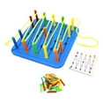 thumbnail image 2 of Juguete de viaje Montessori, juguete para enhebrar para niños, juguete para enhebrar cordones creativos, cooperación manual para edades de 3, 4, 5 y 6, 2 of 10