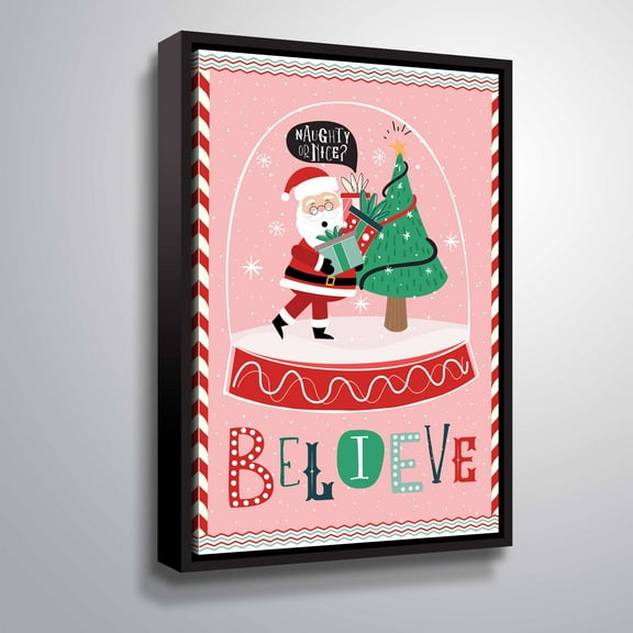 Artwall Believe, Gallery Wrapped Floater-framed Canvas by ND Art Design