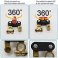 thumbnail image 4 of Interruptor de corte de batería de coche 12V-24V desconectador ajustable de alta conductividad Construcción duradera de latón para vehículo tractor de autobús para autocaravanas 6,7x6,2cm, 4 of 7