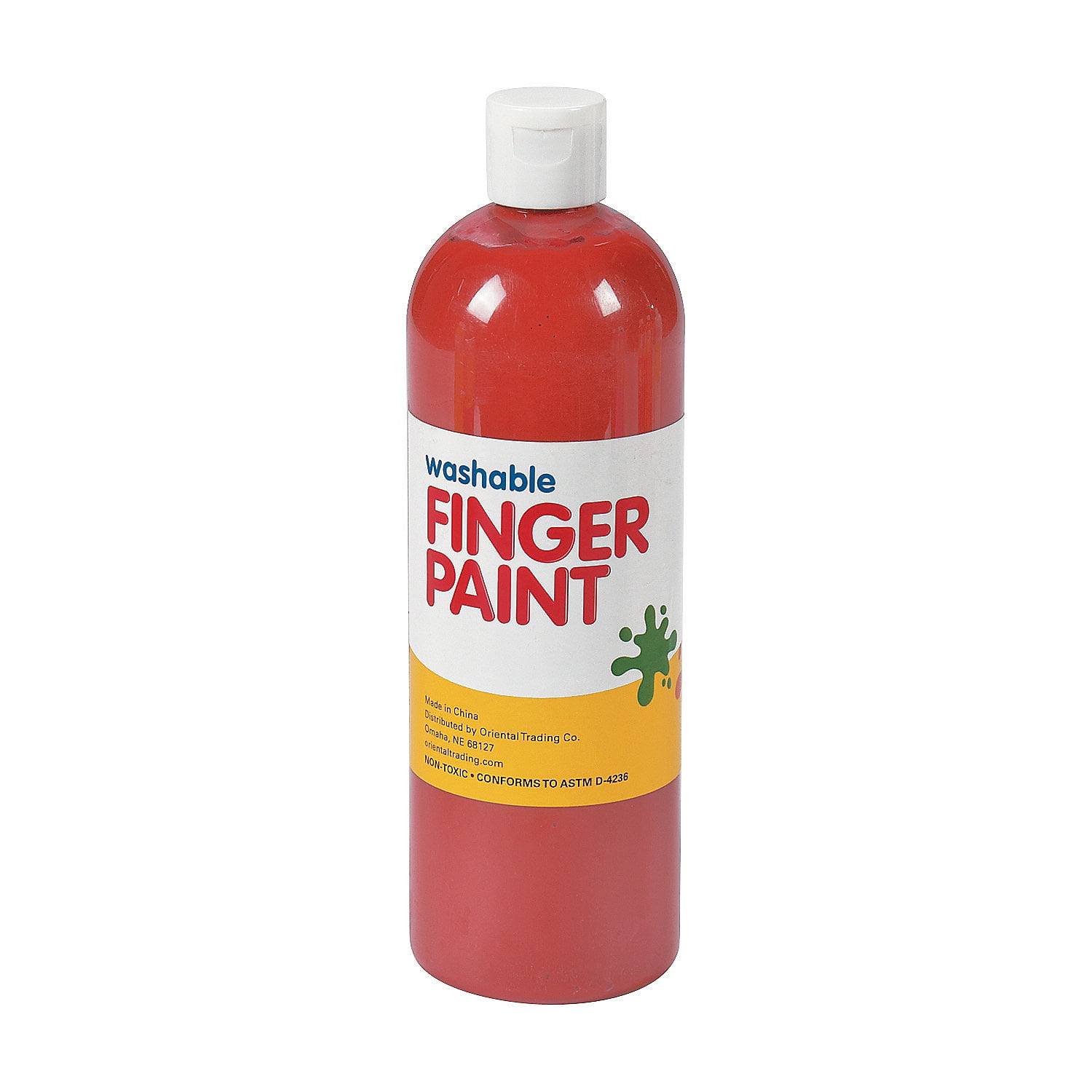 Red Washable Finger Paint Basic Supplies 1 Piece