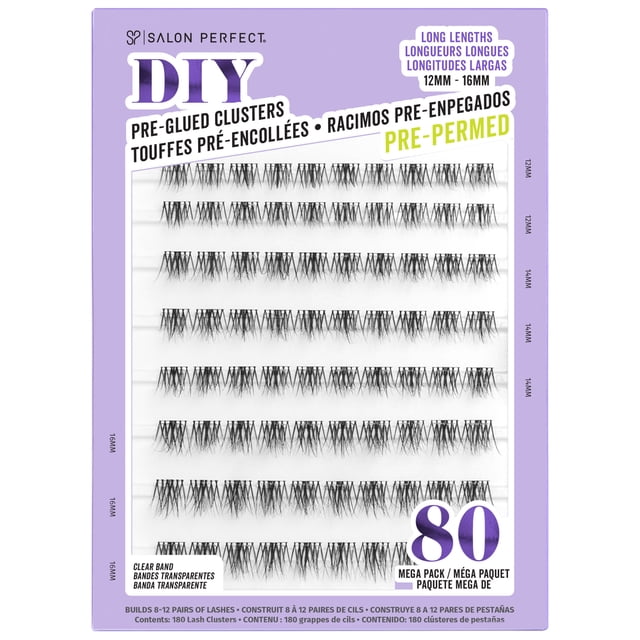 Salon Perfect - Diy Pre-Glued Lash Clusters Pre-Permed Long