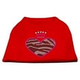 thumbnail image 1 of Zebra Heart Rhinestone Dog Shirt Red Xl (16), 1 of 1