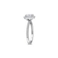 thumbnail image 2 of 1.42 Carat (Ctw) Lab-Created Oval Halo Moissanite Engagement Ring in Sterling Silver for Women, 2 of 6