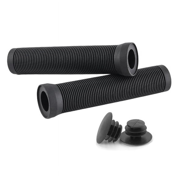 Bike Grips 22mm Road Bicycle Grip Anti-Slip Shock-Absorbing Handlebar Grip Bar End Plug Bike Part Bl Black rubber