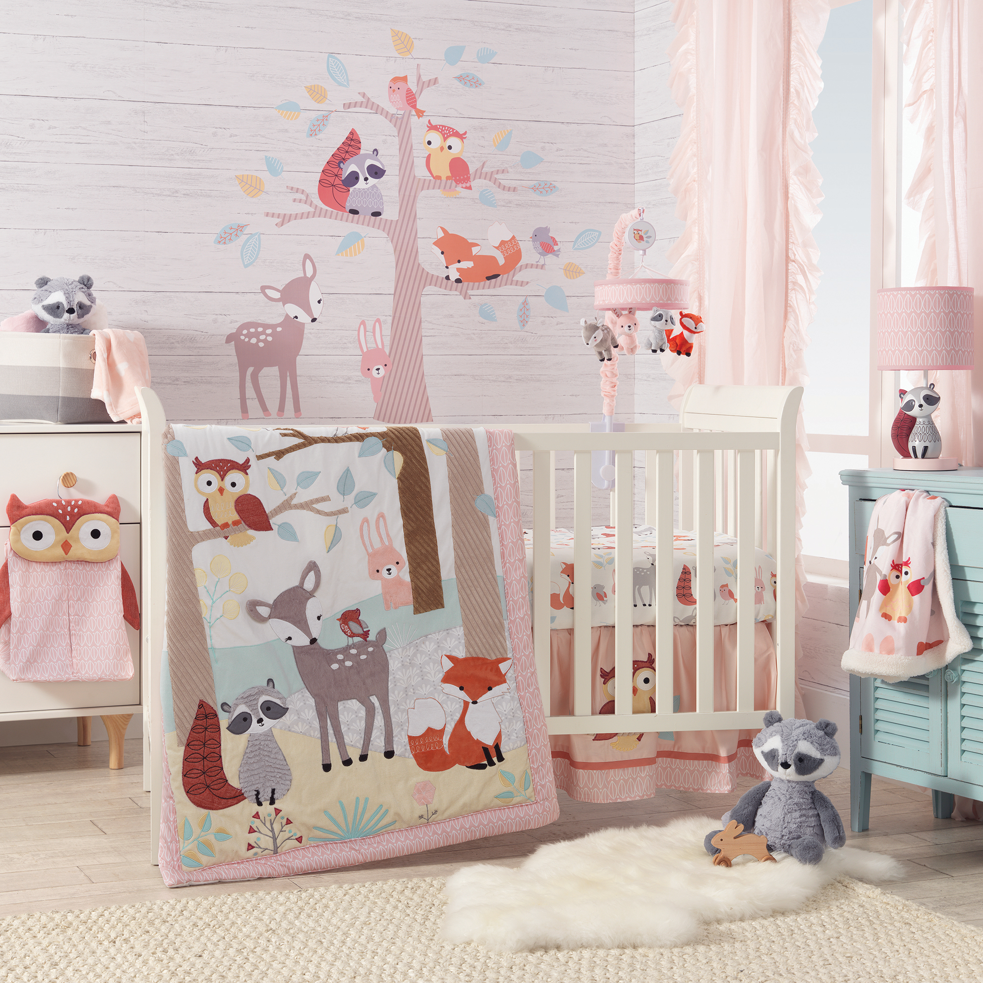 Lambs & Ivy Little Woodland Fitted Crib Sheet photo 4