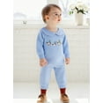 thumbnail image 6 of Spewahor Infant Baby Boy Girl Fall Sweatshirt Romper 0 3 6 12 18 Months Duck Embroidered Doll Collar Long Sleeve Jumpsuit, 6 of 9