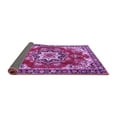 thumbnail image 2 of Ahgly Company Indoor Round Medallion Purple Traditional Area Rugs, 3' Round, 2 of 4