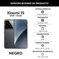 thumbnail image 4 of Smartphone Xiaomi 15 12GB + 512GB Negro Desbloqueado, 4 of 6