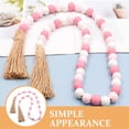 thumbnail image 6 of NUOLUX Garlands Decoration 1Set Pink Wooden Beaded Garland For Valentines Day And Birthdays, 6 of 8