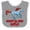 Heather and White, variant on Inktastic Born to Run Wild- Galloping Horse Boys or Girls Baby Bib