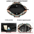 thumbnail image 3 of Colorful Geometric Triangle Diamond Pattern Travel Tote Bags for Women Carry On,Large Weekender Bags for Women Travel,Multi Functional Duffle Bag for Work,Shopping,Sports, 3 of 5