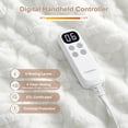 thumbnail image 3 of Lumiparty Electric Heated Throw Blanket 50"x60", Soft Thick Tufted Electric Blanket Throw with 6 Heating Levels, Fast Heating Blanket, Overheat Protection, Beige, 3 of 8