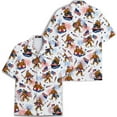 thumbnail image 2 of Bigfoot Hawaiian Shirt For Men Bigfoot Shirts Button Down Short Sleeve Shirt For Men Men's USA Flag Fourth Of July, 2 of 6