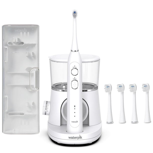 Waterpik SonicFusion Flossing Toothbrush and Water Flosser with Replacement Brush Heads