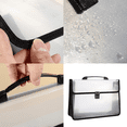thumbnail image 2 of Heily Plastic Expanding File Organizer with Handle and Lock, A4 Size, File Folders with Pockets, 1 Count, 2 of 4