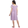 thumbnail image 4 of Moomaya Short Sleeve Nightdress For Ladies Printed Button Placket Nightwear, 4 of 5