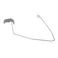 thumbnail image 1 of Gancho para horquilla de bicicleta ultraligero con guardabarros y hebilla antiarañazos para tipo L gris, 1 of 4