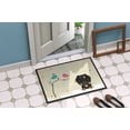 thumbnail image 4 of Christmas Presents between Friends Wire Haired Dachshund Dapple Door Mat, 4 of 4