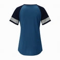 thumbnail image 5 of Kaprioy Womens Summer Tops Summer Short Sleeve Tops for Woman Color Block Casual Striped Crew Neck Tunic Tops, 5 of 5