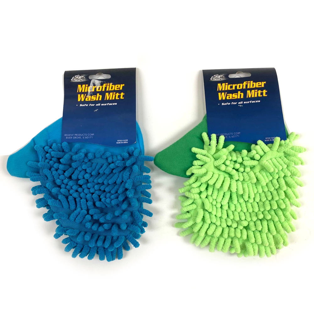 4 Pc Chenille Mit Cleaning Glove Auto Soft Washing Car Wash Dust Home Clean Tool 