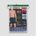 thumbnail image 3 of Fruit of the Loom Mens Woven Tartar Boxers 4 Pack, 2XL, Assorted, 3 of 3